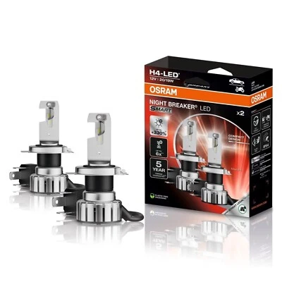 OSRAM Night Breaker LED SMART H4 Approved +330% Light - Image 1 of 4
