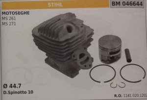 11410201202 KIT ZYLINDER UND KOLBEN KOMPLETT KETTENSÄGEBÄNDER STIHL MS 261 Ø 44,7 - Bild 1 von 1