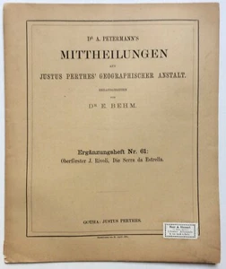 Rivoli - Die Serra da Estrella, Portugal (Petermann's Mittheilungen) - Imagen 1 de 2