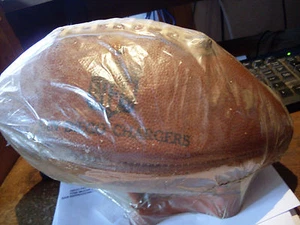 1972 AFL CHARGERS Facsimile Signed Football With Stand - Picture 1 of 5
