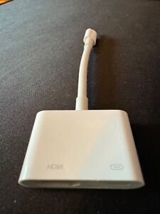 Genuine Apple iPad iPhone Lightning to HDMI Digital TV AV Adapter Cable A1438