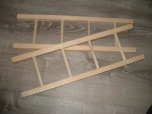 2 New Pine Pedal Car Fire Truck Wood 20" Ladders Hand Made In the USA By ME - Picture 1 of 4