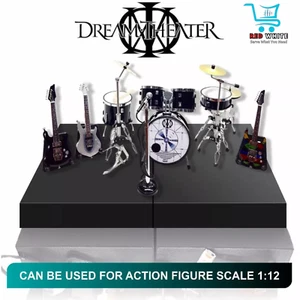 Miniature Drum Kit (Dream Theater Blue) & John Petrucci Guitar-Free Shipp - Picture 1 of 5