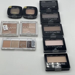 Lotto Ombretti Elfo Almay L'Oréal Maybelline 10 Pezzi NUOVO - Foto 1 di 17