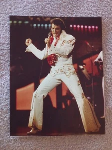 ELVIS PRESLEY ALOHA FROM HAWAII CONCERT JANUARY 14TH 1973  COLOR PHOTO 8X10 AHA - Picture 1 of 3