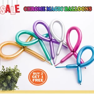 Long Twisting Balloons Modelling Animal Balloons 260Q Plain Latex Magic Balloons - Picture 1 of 11