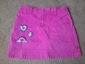 RARE Vintage Lisa Frank Pink Rainbow Heart Skort Girls Size 14 - Picture 1 of 10