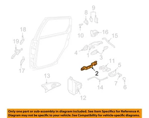 FORD OEM 00-01 Focus Lock -Rear Door-Reinforcement Bracket Left 1S4Z5426685BA - Bild 1 von 2