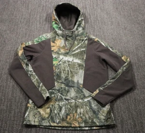 Under armour Men's Small Cold Gear Hoodie Real Tree Camo Hunting Winter Pockets - Picture 1 of 17