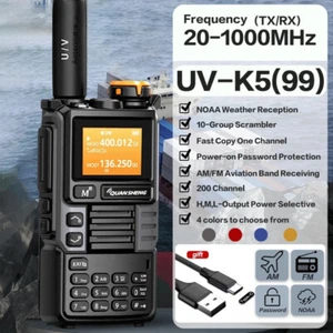 Walkie Talkie Air Band Radio Scrambler NOAA Wireless Frequency Two Way CB Radio - Picture 1 of 25