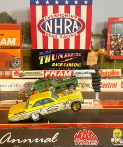 HOT WHEELS DRAG STRIP DEMONS 1965 DODGE CORONET A/FX GASSER MOC - Picture 1 of 8
