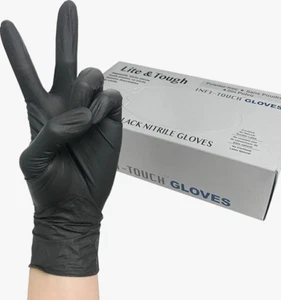 Infi-Touch Lite & Tough schwarzer Nitrilhandschuh, leichte Duty, puderfrei (100 Handschuhe) - Bild 1 von 6