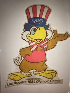 1984 Summer Olympics Los Angeles Sam the Olympic Eagle Felt Pennant Wall Banner - Picture 1 of 6