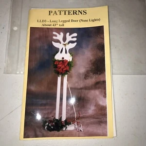Unique Patterns Long Legged Deer(nose lights) about 43” tall Christmas Patterns - Picture 1 of 5