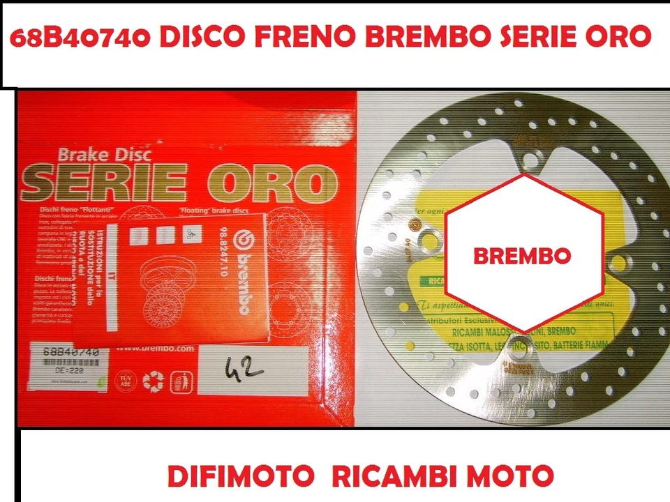 Brake Disc Front BREMBO 68B40740 Keeway Outlook 125 151 2008 2009 2010 2011 - Image 1 of 1
