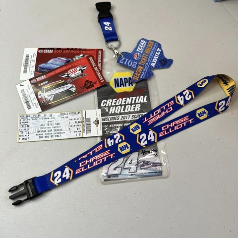 NASCAR Elliott 24 Detachable Lanyard Napa Racing Hendrick Motor Sports Tickets Cover