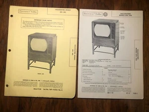 1950 HALLICRAFTERS 605 TV TELEVISION SERVICE MANUAL 606 PHOTOFACT diagram tube - Picture 1 of 2