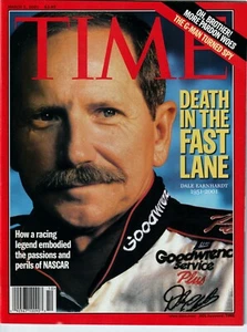 DALE EARNHARDT Time Magazine 3/5/2001 Tod auf der Überholspur - Bild 1 von 2
