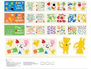 My First Huggable Loveable 100% Cotton Soft Fabric Book Panel #6809P Studio E - Picture 1 of 1