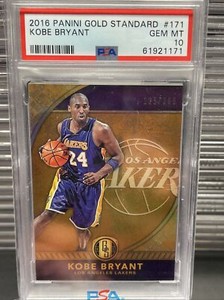 2016-17 Gold Standard AU Parallel #171 Kobe Bryant Lakers  /269 PSA 10 LOW POP 3