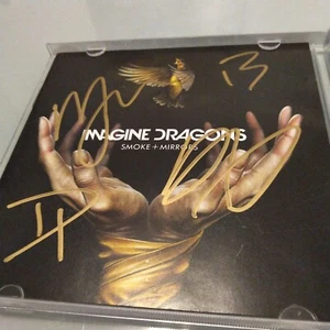 SIGNED Imagine Dragons - Smoke + Mirrors autograph cd - Picture 1 of 3