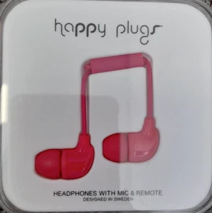 Happy Headphones with Mic & Remote Designed in Sweden Brand New - Picture 1 of 3