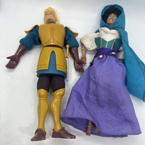 ESMERALDA CAPTAIN PHOEBUS HUNCHBACK OF NOTRE DAME BURGER KING 10" FINGER PUPPET - Picture 1 of 17