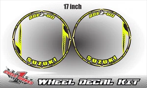 Wheel Stickers for Suzuki DR-Z 400 DRZ SUPERMOTO Rim TapeDecals Graphics D3 - Picture 1 of 1