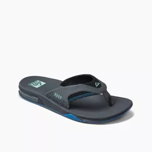 Chanclas Reef Fanning para Hombres Pistola Metal Gris Océano inc Abridor de Botellas NUEVO Últimos - Imagen 1 de 5