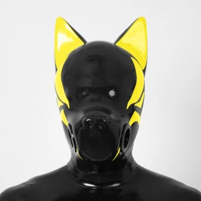 Furrjoi IRE Silicone Drone Mask Latex BDSM Furry Fetish with Socket Blind Hood - Image 1 of 4