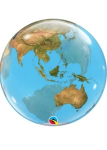 Qualatex 22” World Bubble Stretchy Helium Party Balloon Valentines Wedding