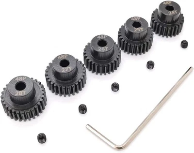 48P Pinion Gear Set 3.175mm 48 Pitch 24T 25T 26T 27T 28T RC Parts  - Image 1 of 4