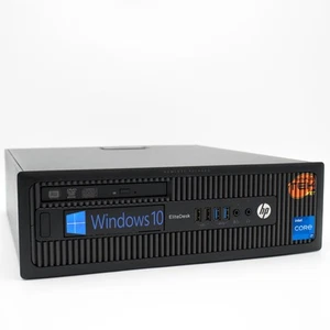 HP Elitedesk 800 G1 SFF i7 16GB 480GB Windows 10 Ordinateur PC Fixe Bureau RS232 - Photo 1/5