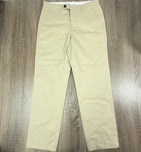 Spier & Mackay Pants Mens 30 Khaki Slim Fit High Rise Chino Casual Cotton Beige - Picture 1 of 12