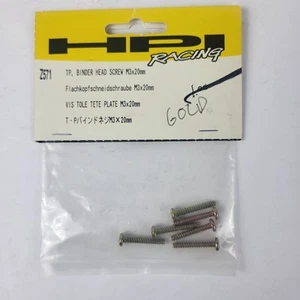 HPI Racing TP. Binder Head Screw M3x20mm Gold 6 pcs Part Number Z571 New - Picture 1 of 2