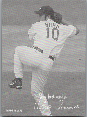 Hoja 2004 - Exhibiciones Hideo Nomo #19 1939-46 Best Wishes Right/46 Dodgers Foto 1 de 2