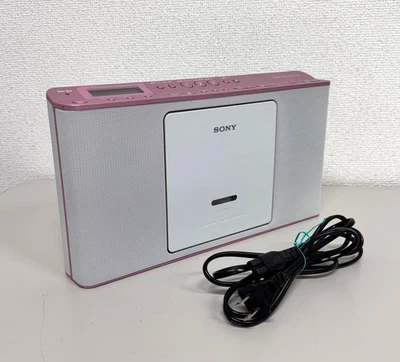 Sony ZS-E80 Pink CD Radio Wide FM AM Digital Home Audio Player Japan Used - Image 1 of 4