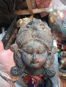kali Maa Wall Hanging Bronze Face - Picture 1 of 9