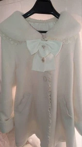Liz Lisa Women Size Free Fur Sailor A-Line Coat Cleaned and stored Sweet Lolita - Picture 1 of 5