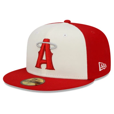 Men's New Era Red Los Angeles Angels 2022 City Connect 59FIFTY Fitted Hat - Image 1 of 4