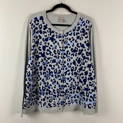 Suéter Cárdigan Chicos Talla 3 US XL Estampado Animal Tejido Delantero Tejido Trasero Foto 1 de 4