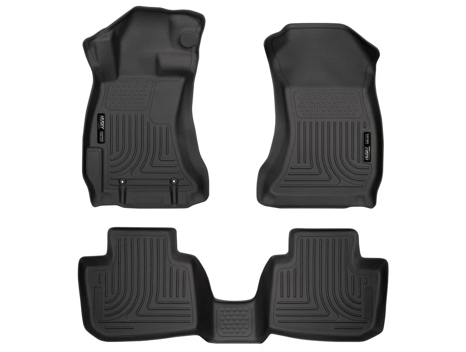 Husky Weatherbeater Mats Fit Var 13-21 CrossTrek, Impreza, WRX/STI Frt/2nd Black Foto 1 de 4