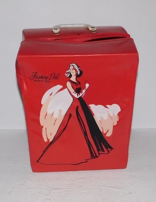 NEAT BARBIE SIZE FASHION DOLL WARDROBE TRUNK CARRY CASE - Image 1 of 4