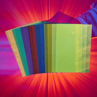 Correction Gel Light Filter, 14 Pack Colored Overlays Transparency Color Film f - Image 1 of 4