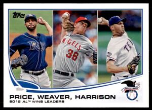 2013 Topps Matt Harrison/David Price/Jered Weaver Baseball Cards #95