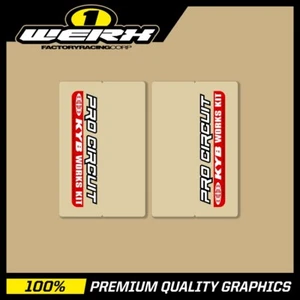 KYB EVO-MX FACTORY REPLICA UPPER FORK DECALS WORKS KIT - CLEAR  - Picture 1 of 1