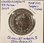 United Kingdom 50 pence 2022 KM#2151 Accession Queen Elizabeth Platinum Jubilee