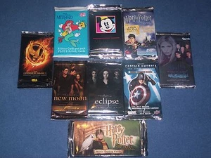 "Paquetes de tarjetas coleccionables de TV y películas - "Buffy", "Harry Potter", "Crepúsculo", etc., sellados - Imagen 1 de 15