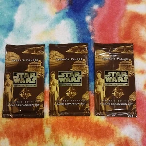 Star Wars 3 CCG Jabba's Palace 9 Card NEW UNOPENED Expansion Packs 1998 Decipher - Picture 1 of 8