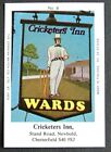 Matchbox Label Wards Cricketers Inn Stand Road Newbold Chesterfield No 8 Me153
